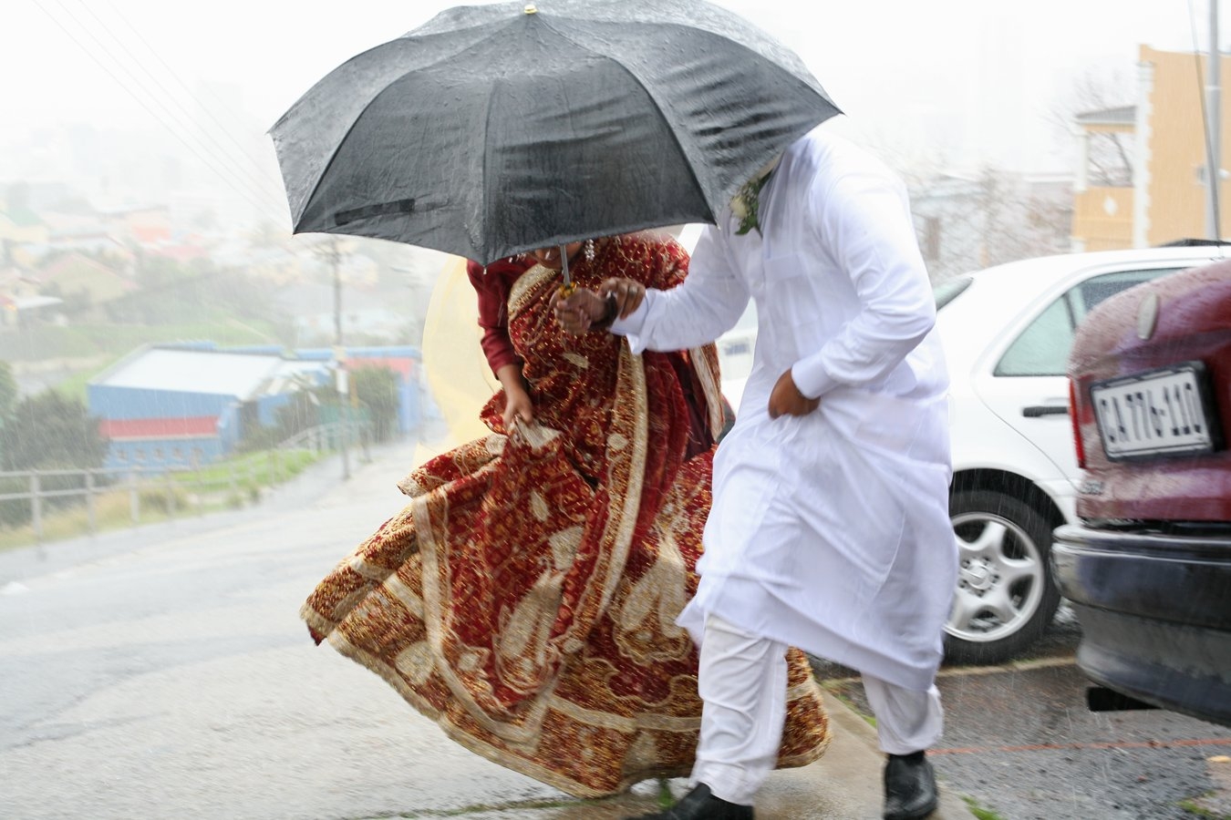 My cousin Imtyaz and his new bride. Bo-Kaap, Cape Town, 2008