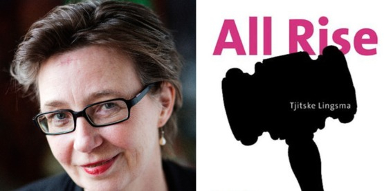 Photo: Tjitske Lingsma by Katrien Mulder (left). Cover of All Rise! (right)