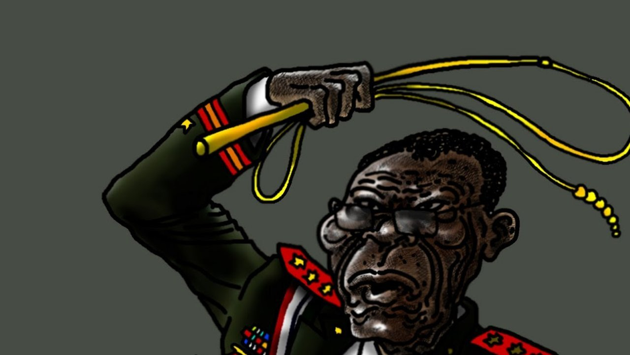 Image: cartoon by Nsé Ramón Esono Ebalé of President Obiang of Equatorial Guinee
