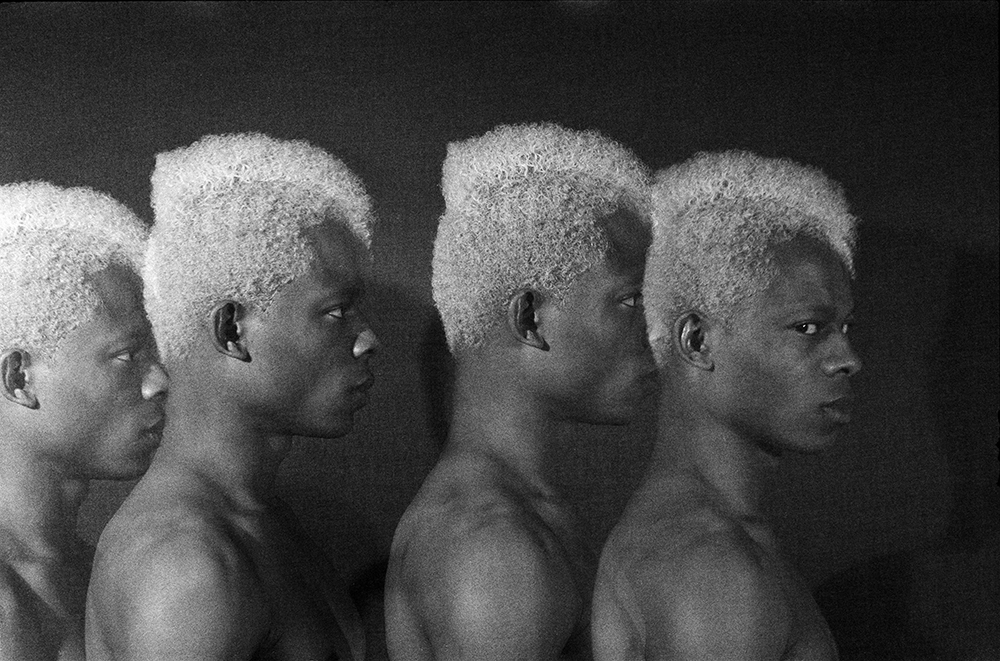 Rotimi Fani-Kayode. Four Twins, 1985. Gelatin silver print, 9 x 13 7/8 inches. Credit line: Courtesy Autograph ABP, London, UK.  