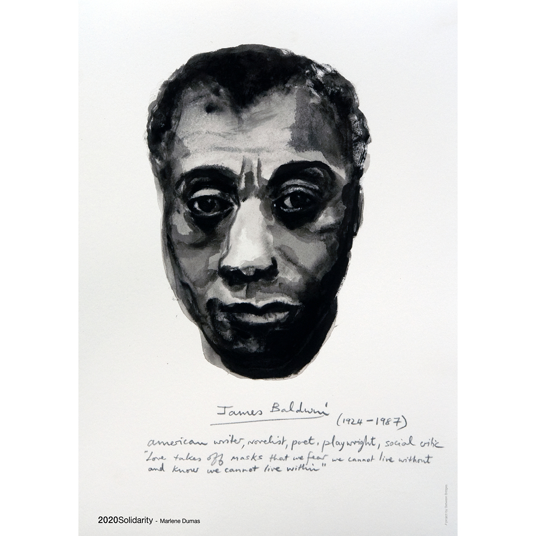 Marlene Dumas, 'James Baldwin (from the series Great Men)’, 2014.